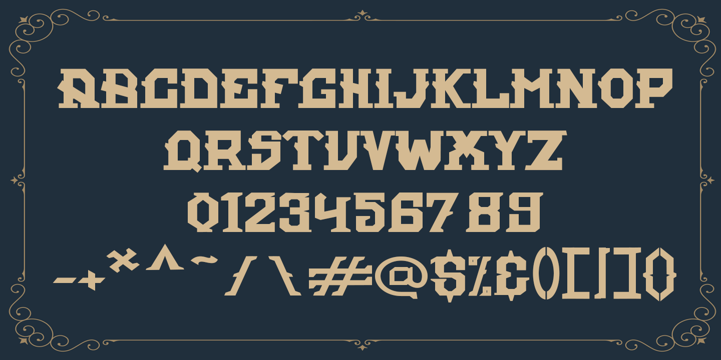 Пример шрифта Rasonic #4